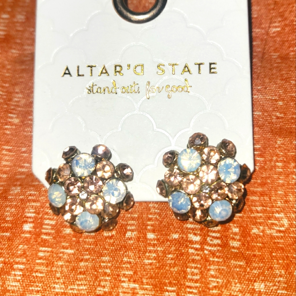 ALTAR'D STATE RHINESTONE EARRINGS